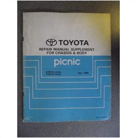 toyota picnic manual Ebook Kindle Editon