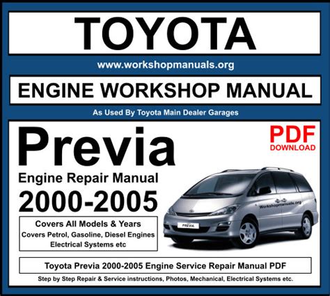 toyota previa service manual download Kindle Editon