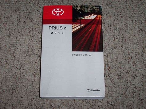 toyota prius c owner manual PDF