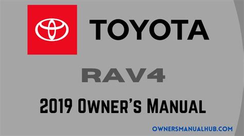 toyota rav4 owners manual pdf PDF