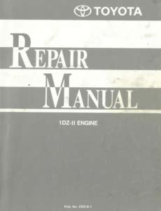 toyota repair manual engine 1dz Epub