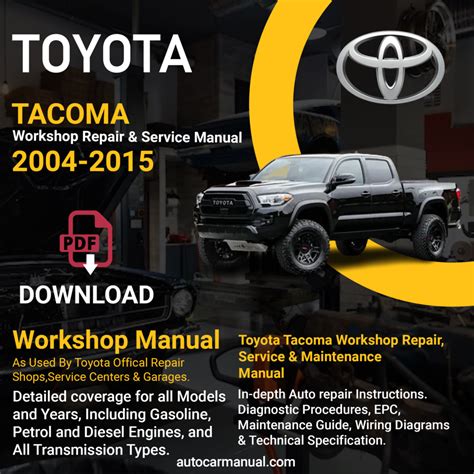 toyota tacoma repair manual download Kindle Editon