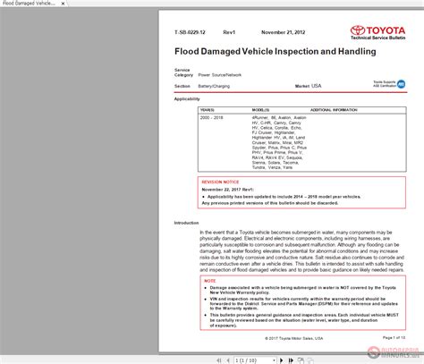 toyota tacoma technical service bulletin PDF