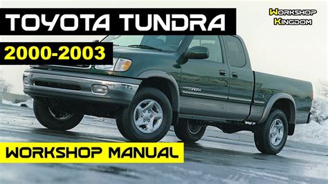 toyota tundra 2000 2003 service manual Kindle Editon