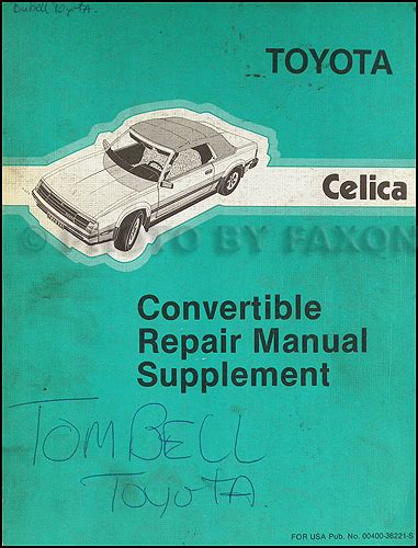 toyota-celica-convertible-repair-manual Ebook Reader