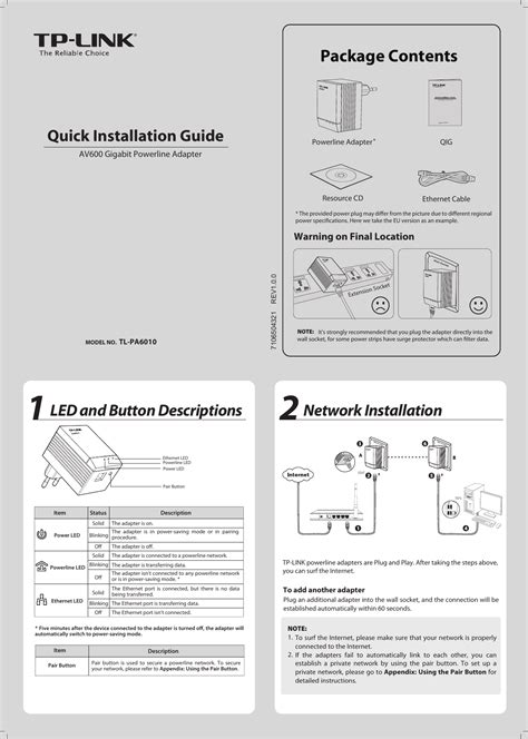 tp link 600 manual Reader