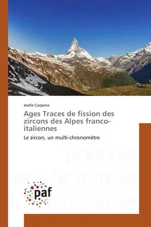 traces fission zircons alpes franco italiennes Doc