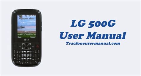 tracfone lg500g user guide Epub