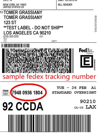 Tracking Id Fedex