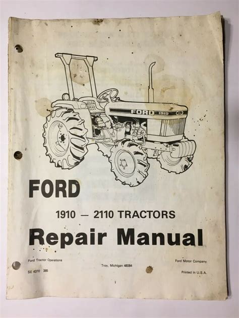 tractor repair manuals free downloads PDF