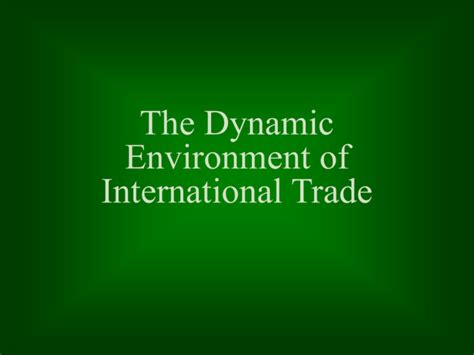 trade and the environment trade and the environment Reader