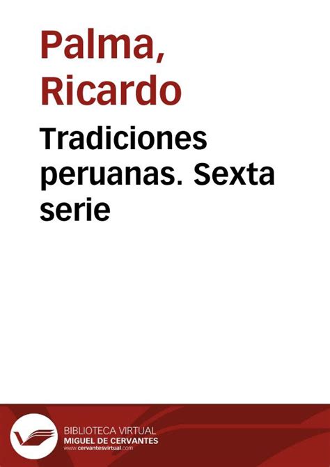 tradiciones peruanas sexta serie Kindle Editon