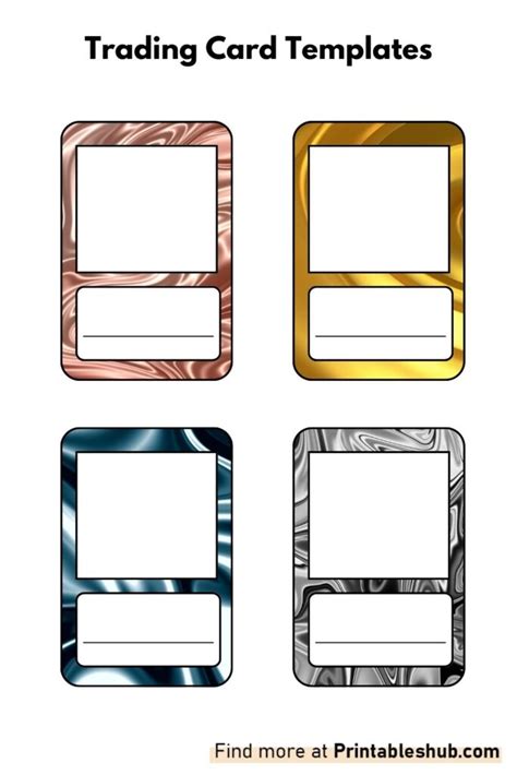 Trading Card Blank Template