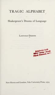 tragic alphabet shakespeares drama of language Doc