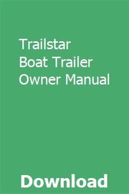 trailstar trailer manual Ebook Doc