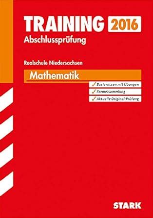 training abschlusspr fung realschule niedersachsen mathematik Epub