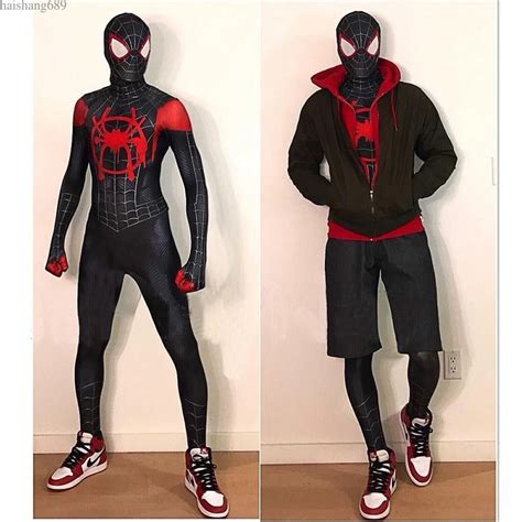 traje de miles morales para hombre