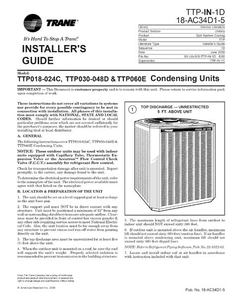 trane heat pump owners manual PDF