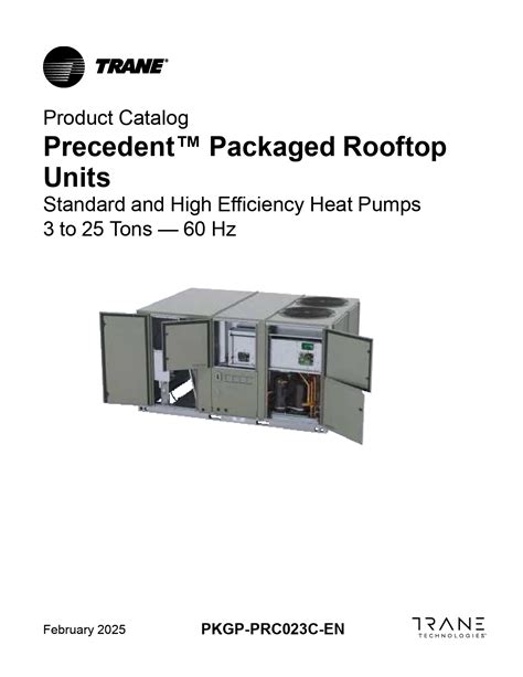 Trane Precedent Catalog