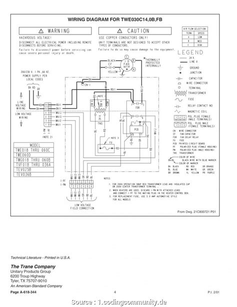 trane voyager thermostat wiring PDF