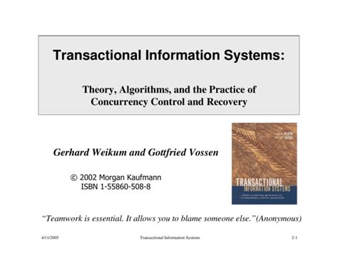 transactional information systems transactional information systems PDF