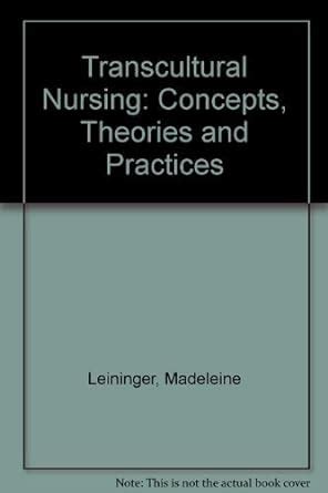 transcultural nursing concepts theories and practices Reader