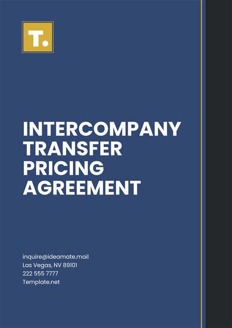 transfer-pricing-agreement-template Ebook PDF