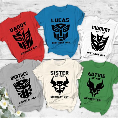 transformers birthday shirt