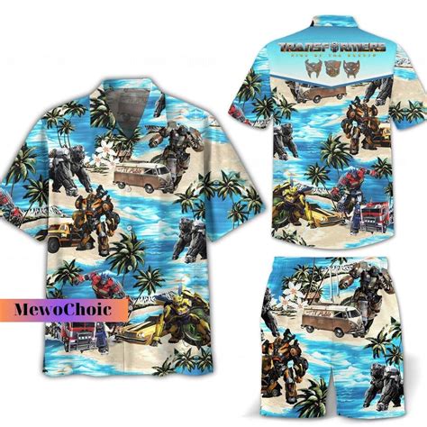 transformers hawaiian shirt