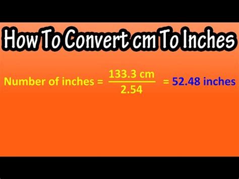 translate cm to inches