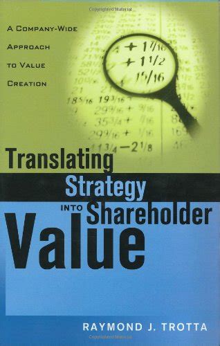 translating strategy into shareholder value a company wide approach to value creation PDF