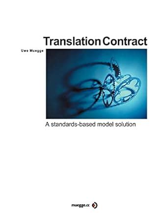 translation contract a standards based model solution PDF