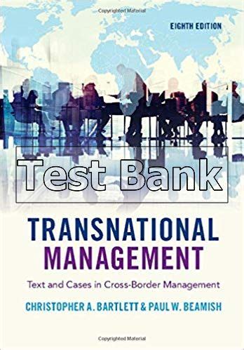 transnational management 6th edition test bank bartlett Ebook Epub