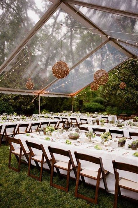 transparent tent wedding