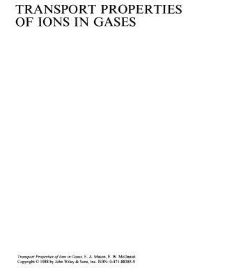 transport properties of ions in gases Doc