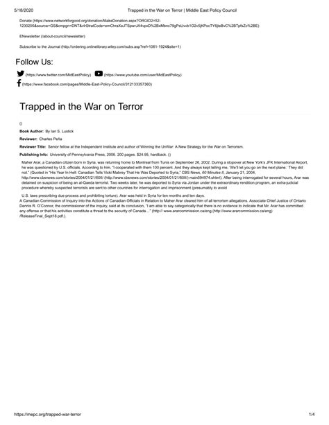 trapped in the war on terror trapped in the war on terror Epub