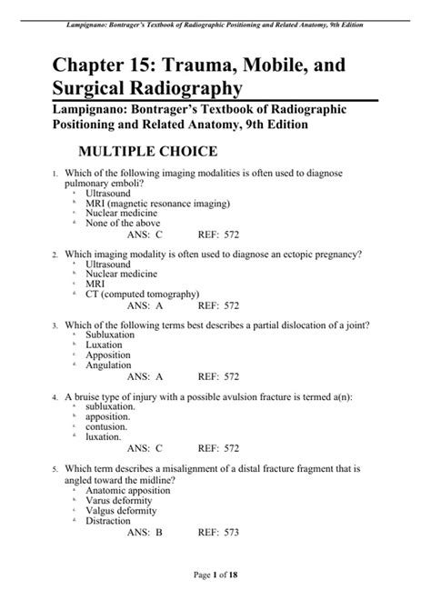trauma and mobile radiography Doc