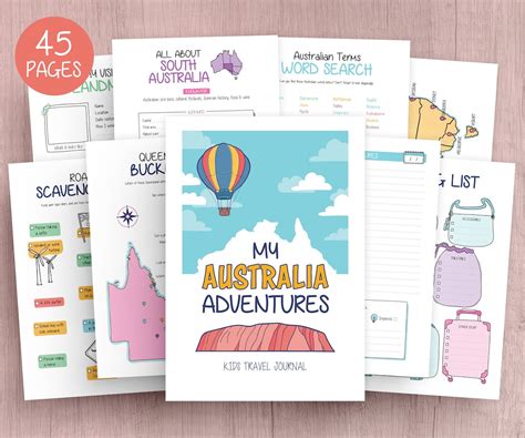 travel journal australia pre printed collection PDF