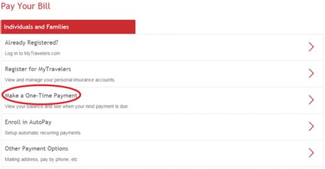 travelers insurance bill pay