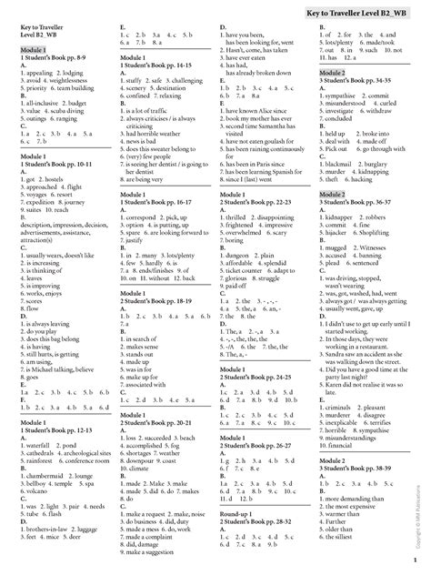 traveller elementary workbook answers Reader