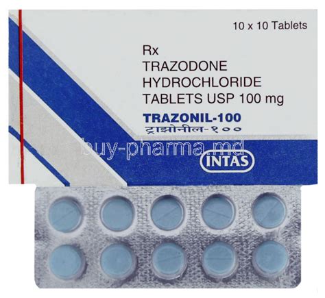 trazodone 100 mg tablet