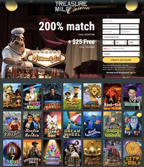 treasure mile casino no deposit bonus