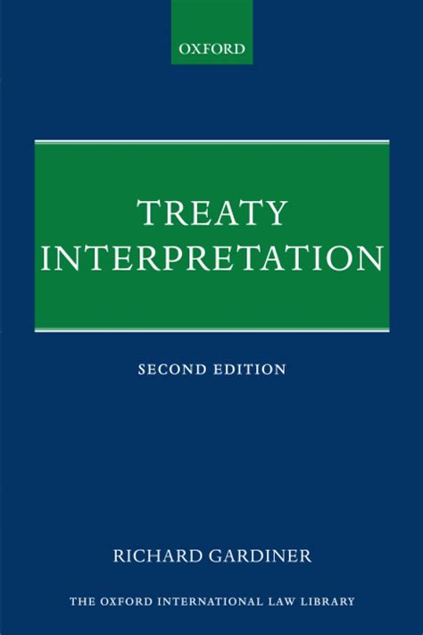 treaty interpretation oxford international law library Epub