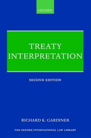 treaty interpretation oxford international law library Epub