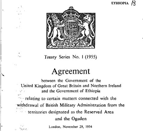 treaty series 1999 agreement between uk Epub