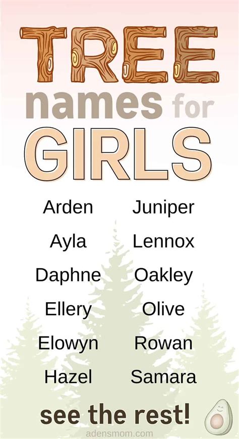 tree names for girls