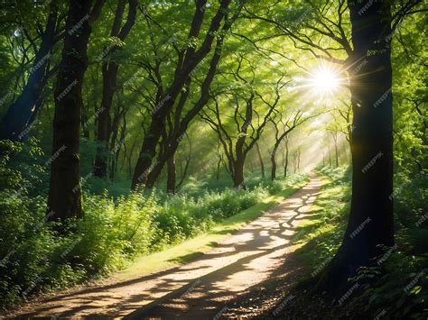 trees through the forest