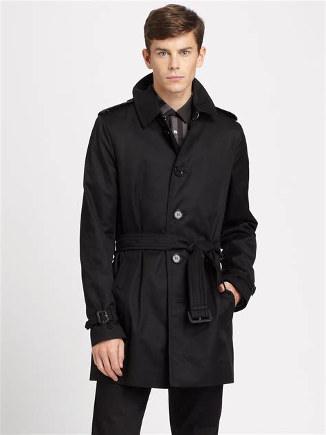 trench coat mens black