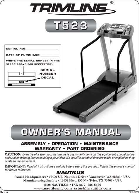 trimline-t315-treadmill-user-manual Ebook Kindle Editon