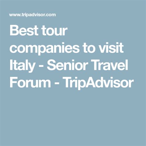 Tripadvisor Forum Italy